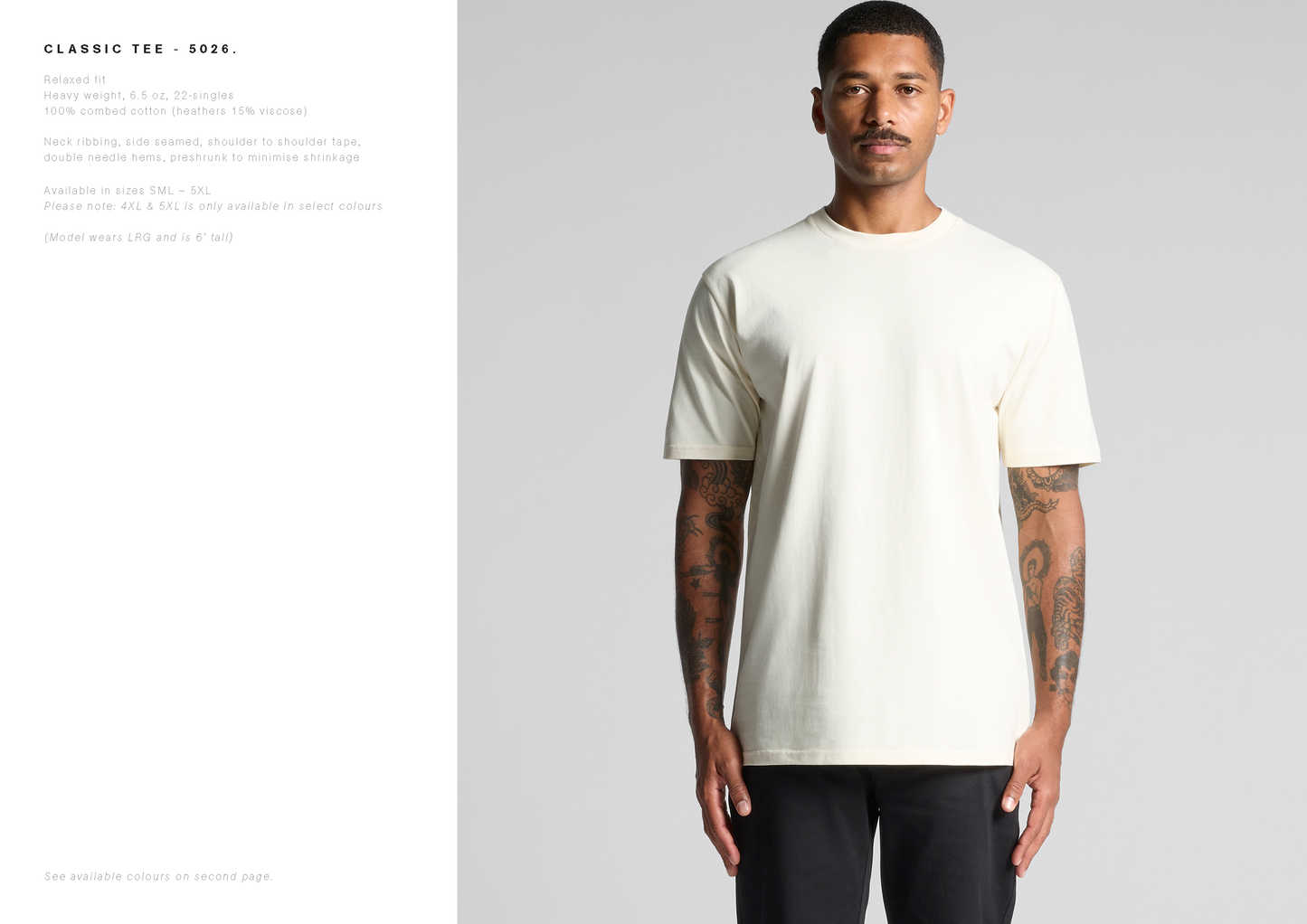 ASCOLOUR Classic Tee(SINGLE)
