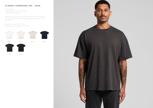 ASCOLOUR Classic Oversized Tee (DOZEN)